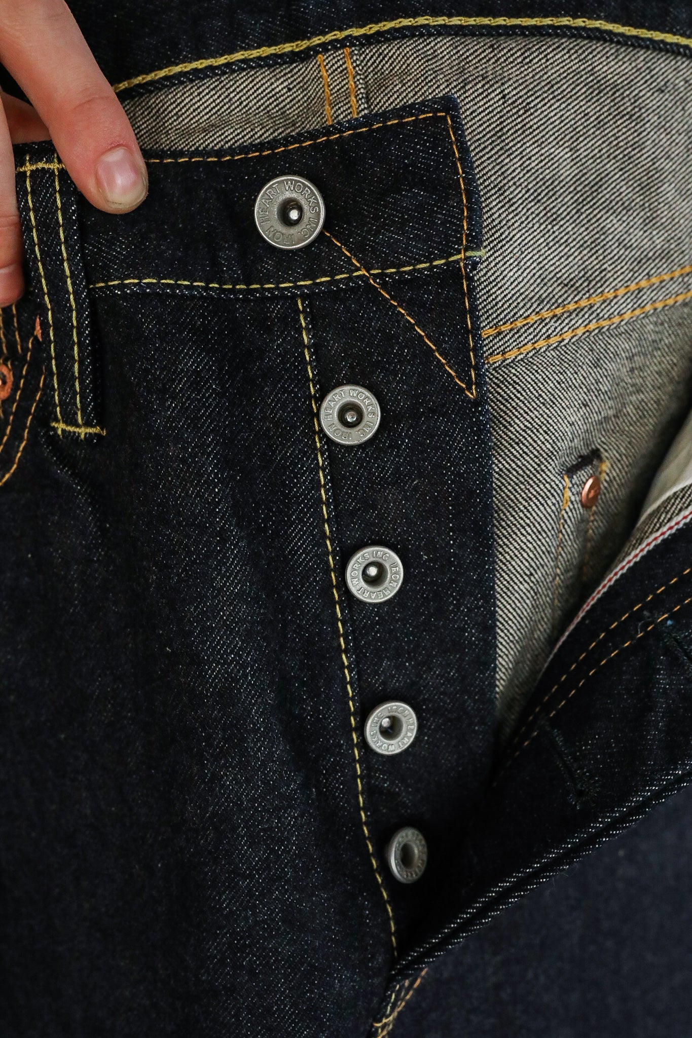 888 14oz Selvedge Denim Medium/High Rise Tapered - Indigo