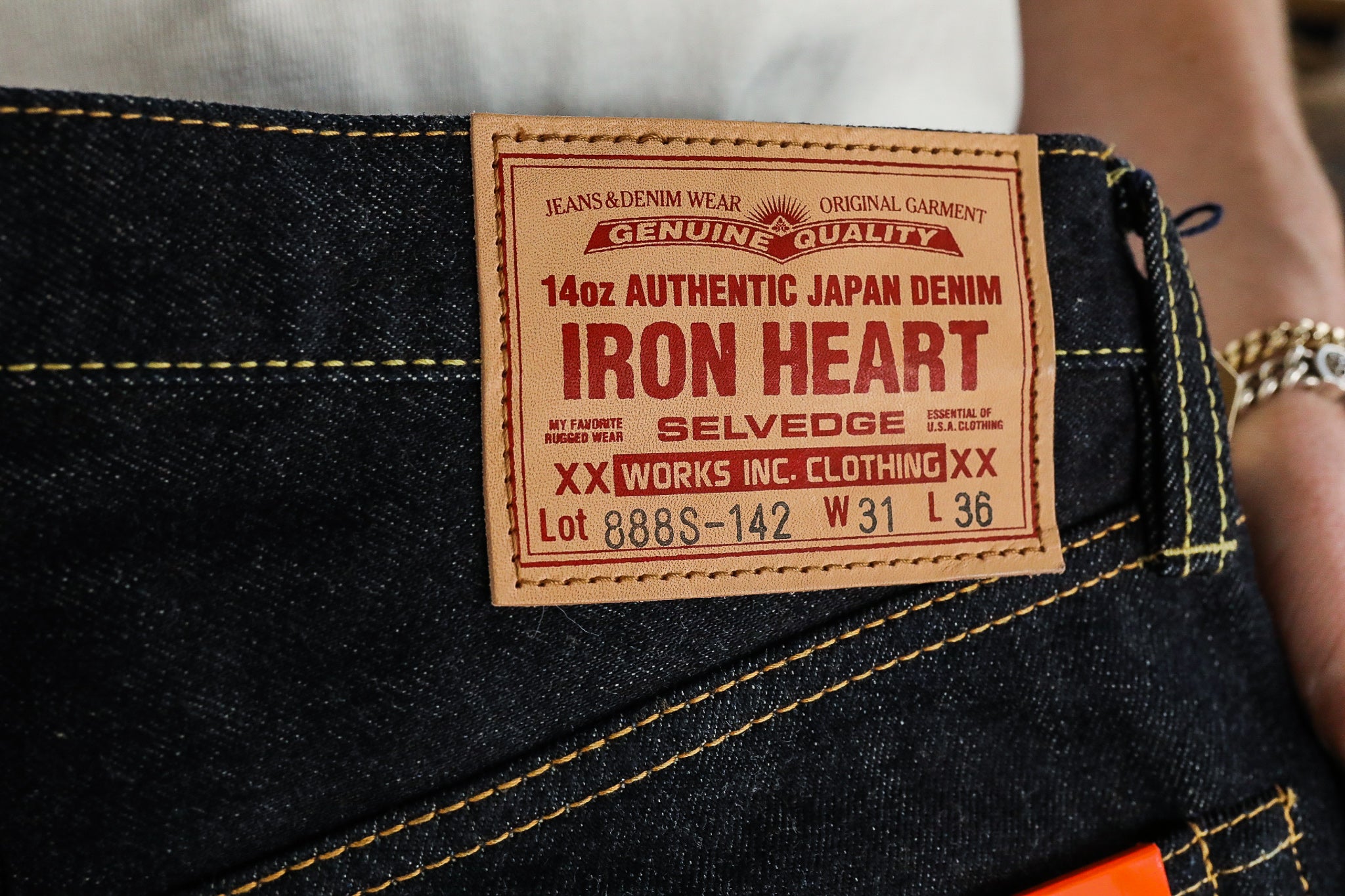 888 14oz Selvedge Denim Medium/High Rise Tapered - Indigo IH-888S