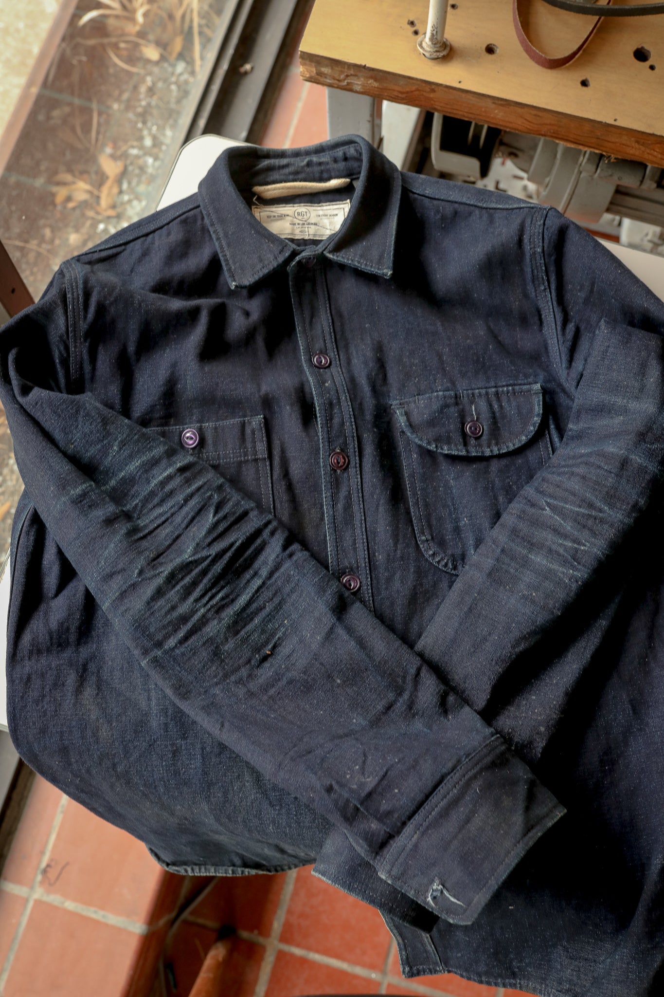 Indigo Selvedge Canvas, ISC Work Shirt