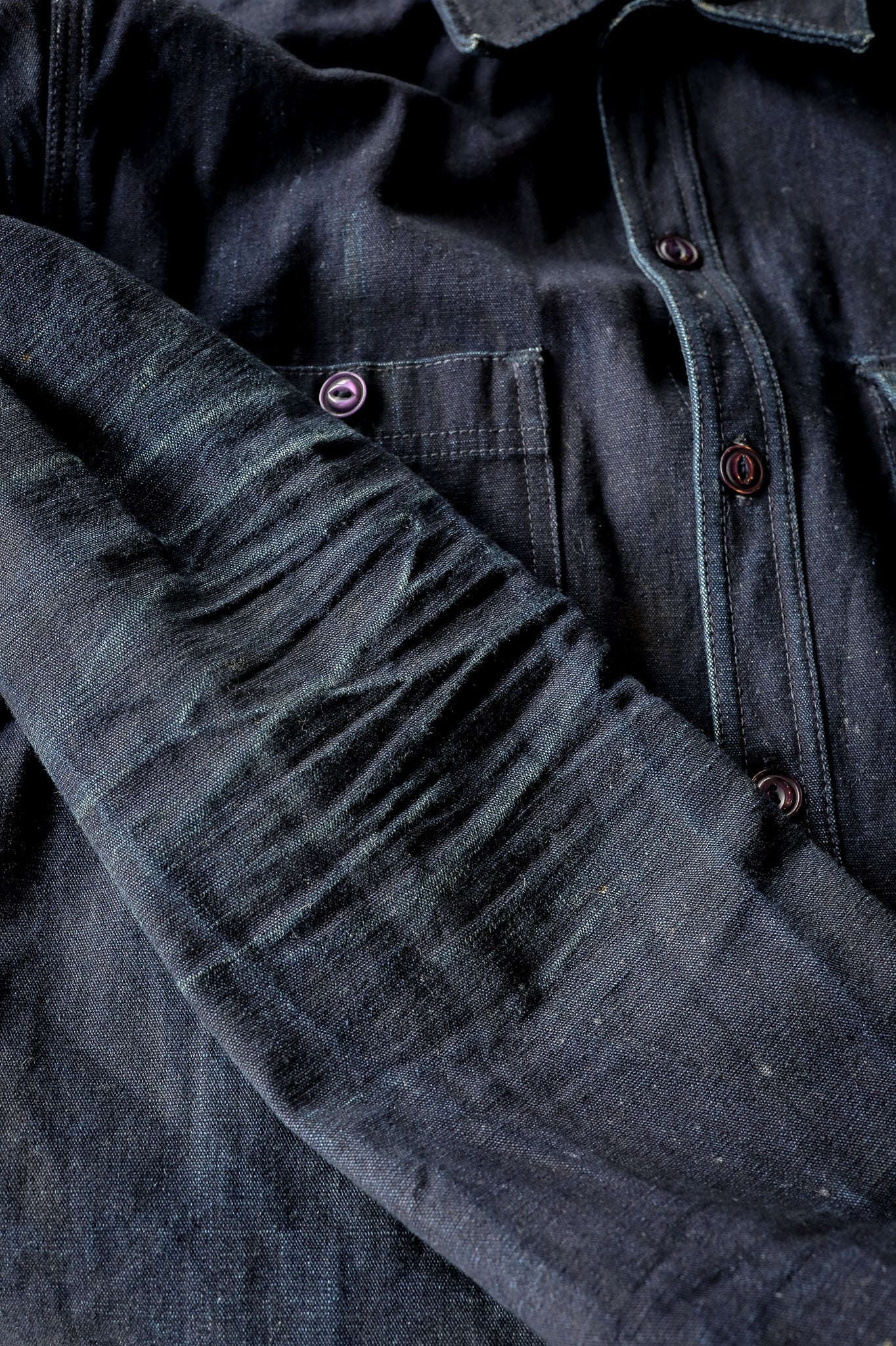 Indigo Selvedge Canvas, ISC Work Shirt