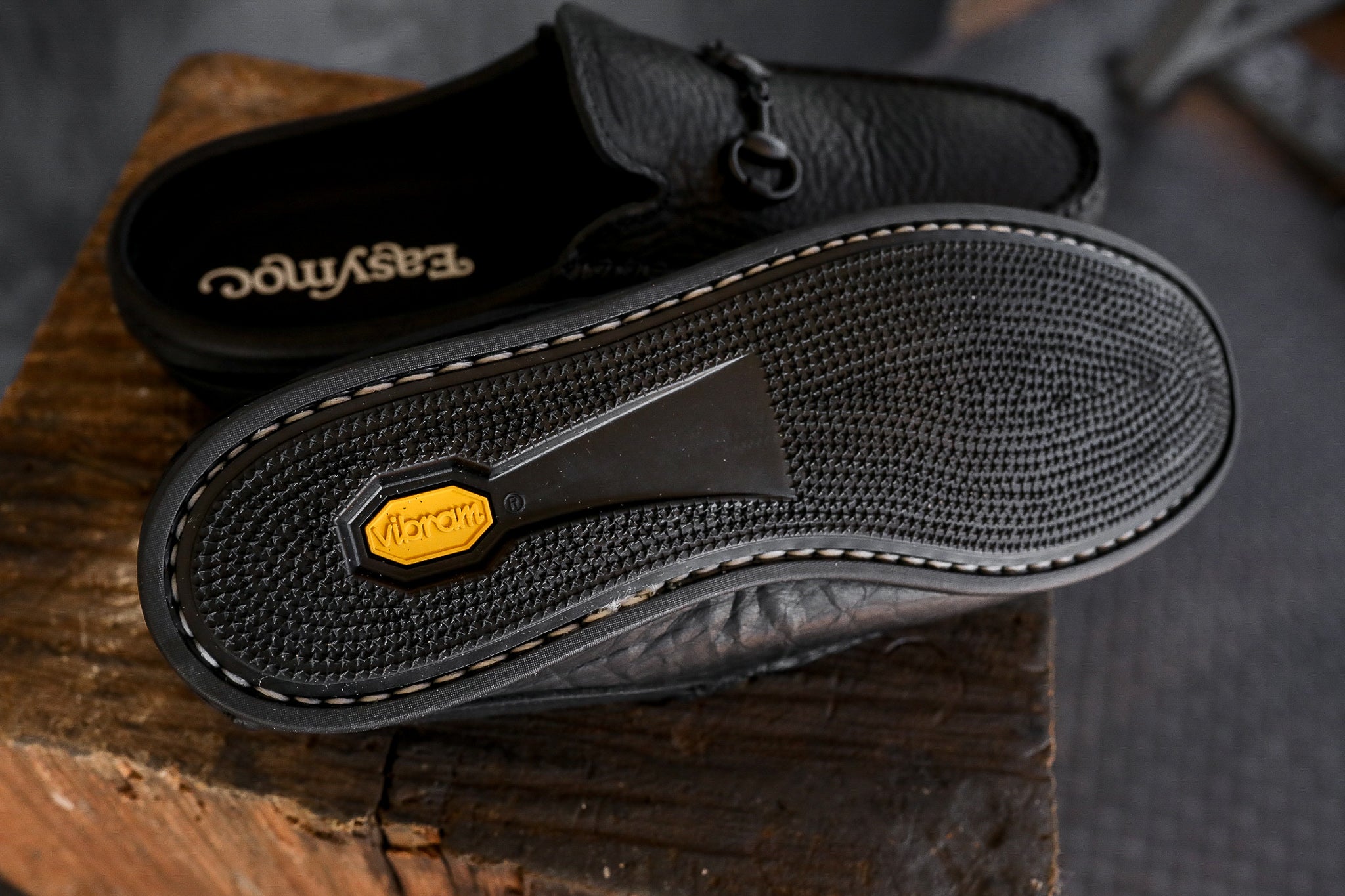 Easy Bit Moc Loafer in Black Grizzly