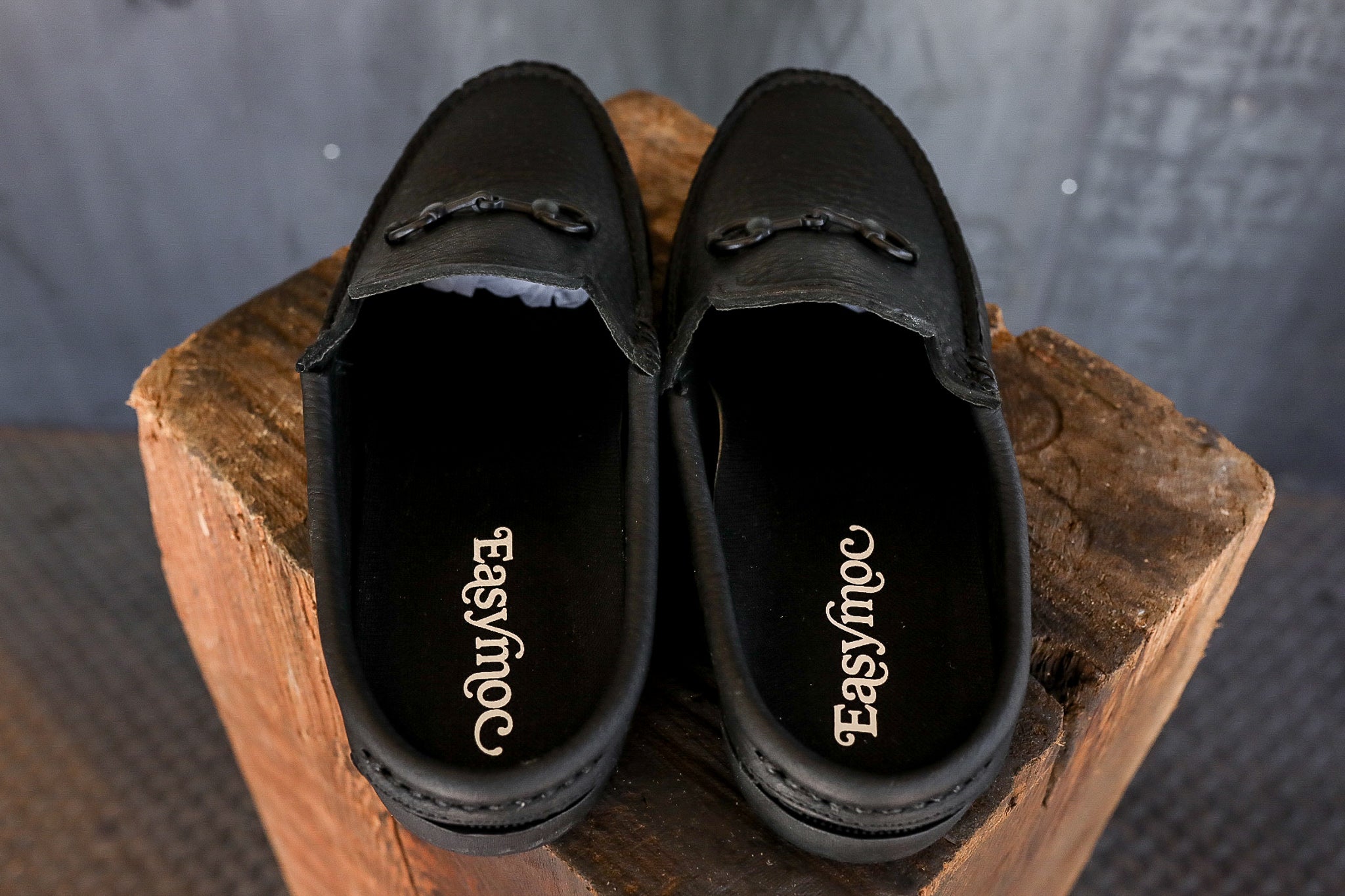 Easy Bit Moc Loafer in Black Grizzly