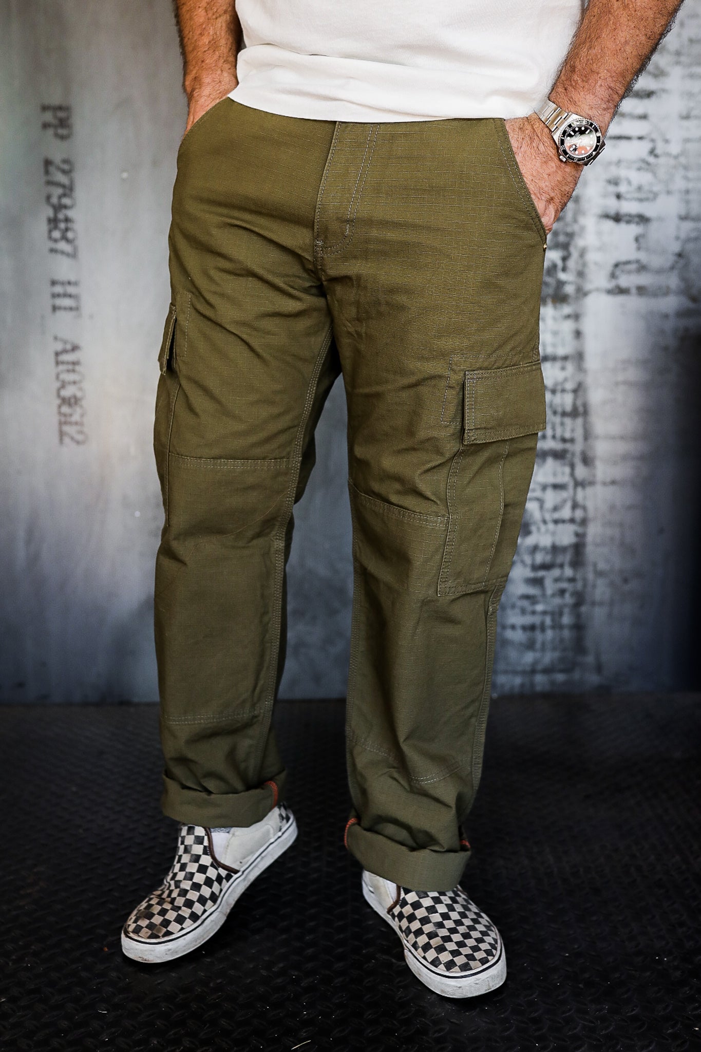 Redhead Ripstop Cargo Pants for Men - Olive Green - 32x32