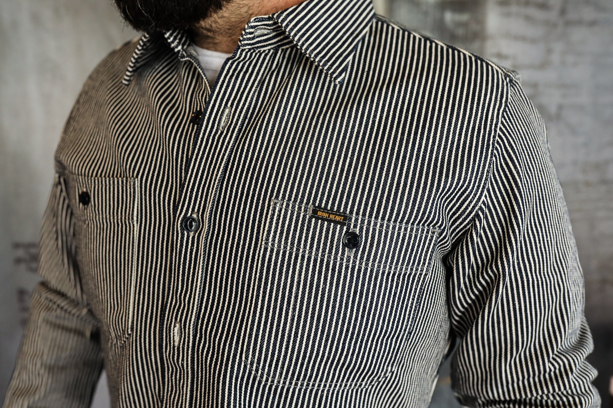 12oz Hickory Stripe Work Shirt - Indigo