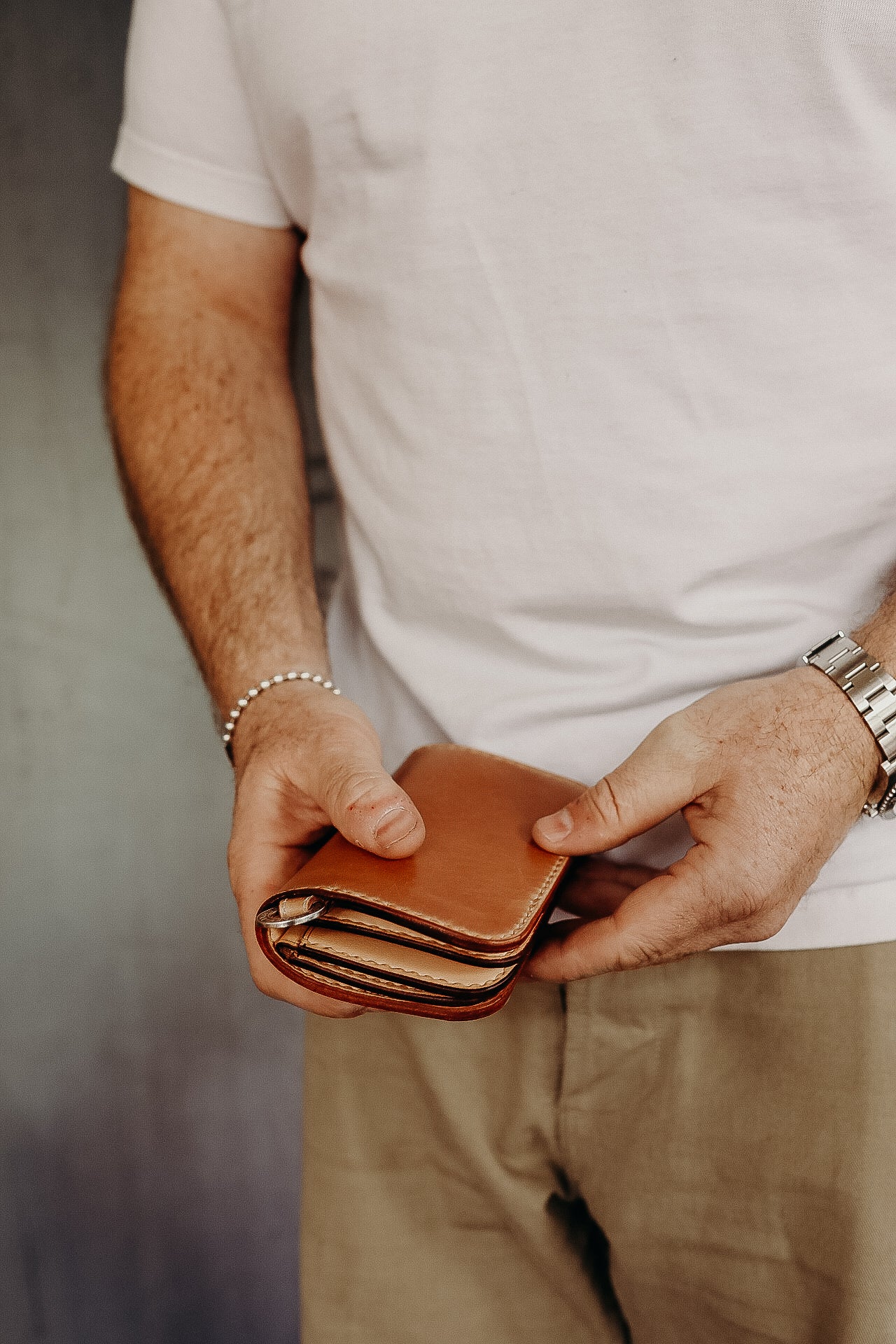 Medium Shell Cordovan Wallet - Natural
