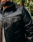 Japanese horsehide Modified Type III Jacket - Black (Tea-Core Dyed)