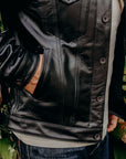 Japanese horsehide Modified Type III Jacket - Black (Tea-Core Dyed)