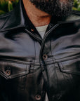 Japanese horsehide Modified Type III Jacket - Black (Tea-Core Dyed)