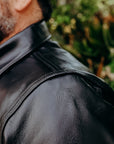 Japanese horsehide Modified Type III Jacket - Black (Tea-Core Dyed)