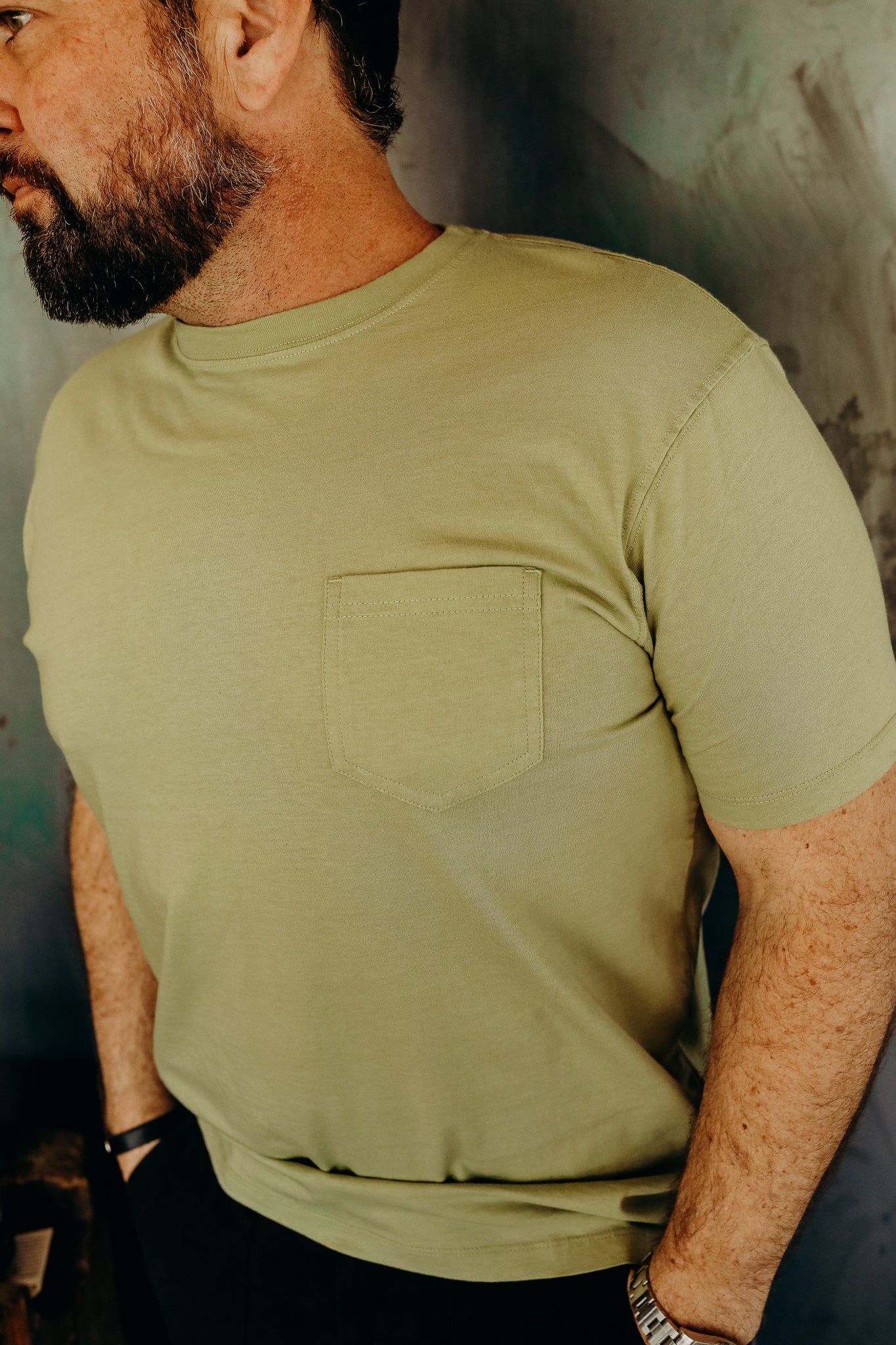 Primary Classic T-Shirt in Green Tea