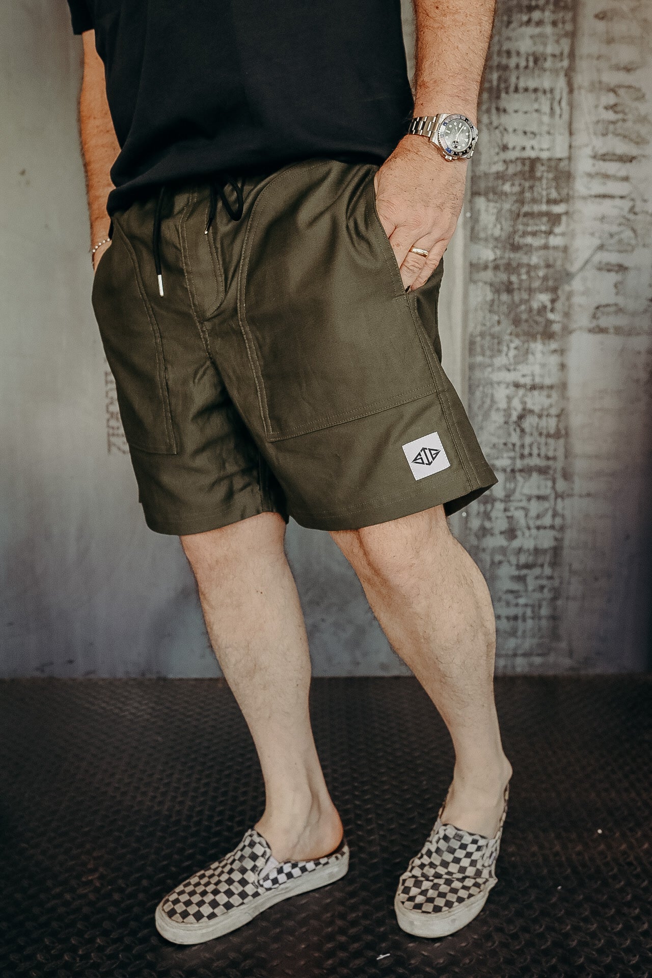 6&quot; Service Shorts in Olive