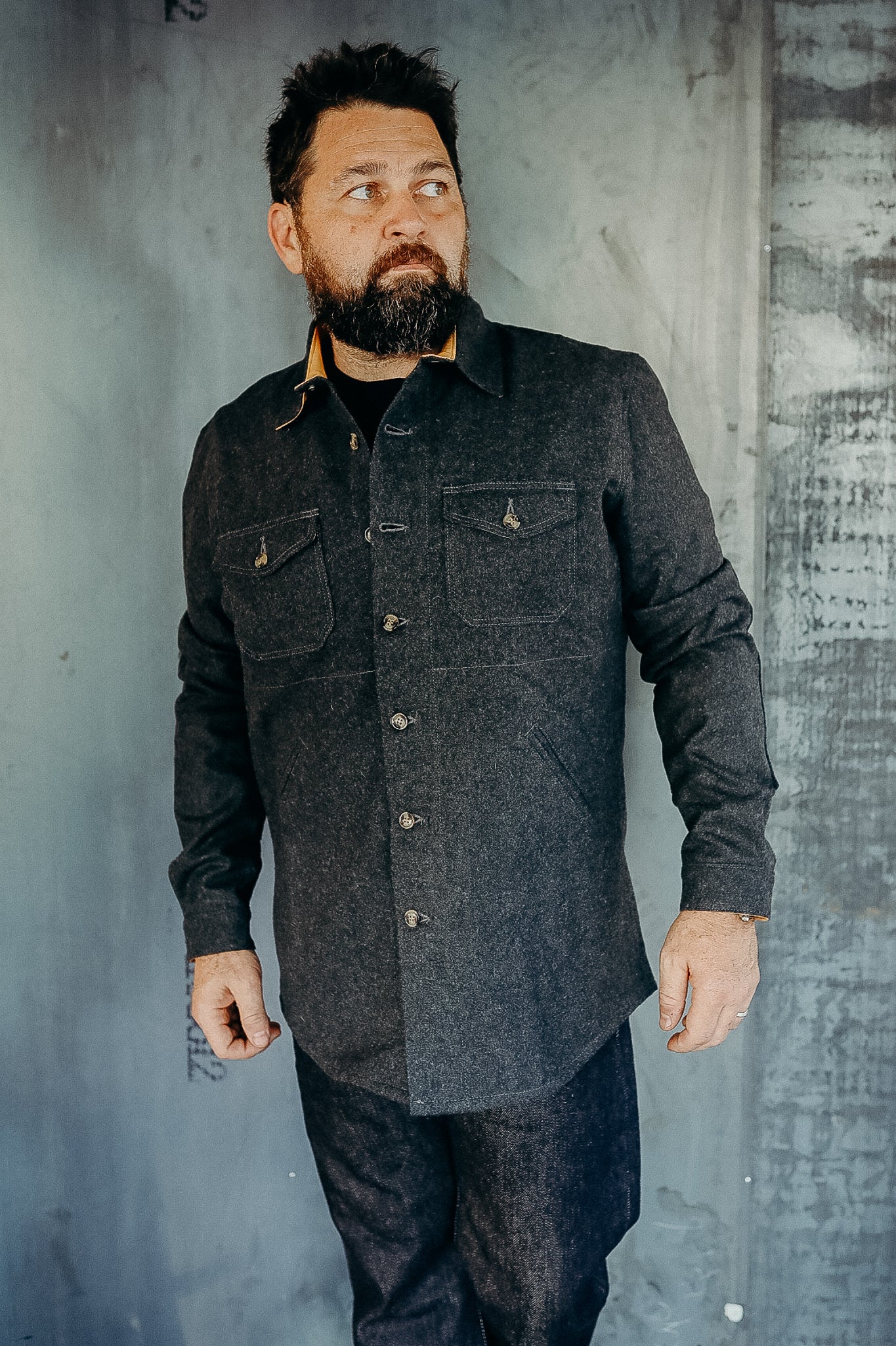 Crissman Overshirt - Charcoal