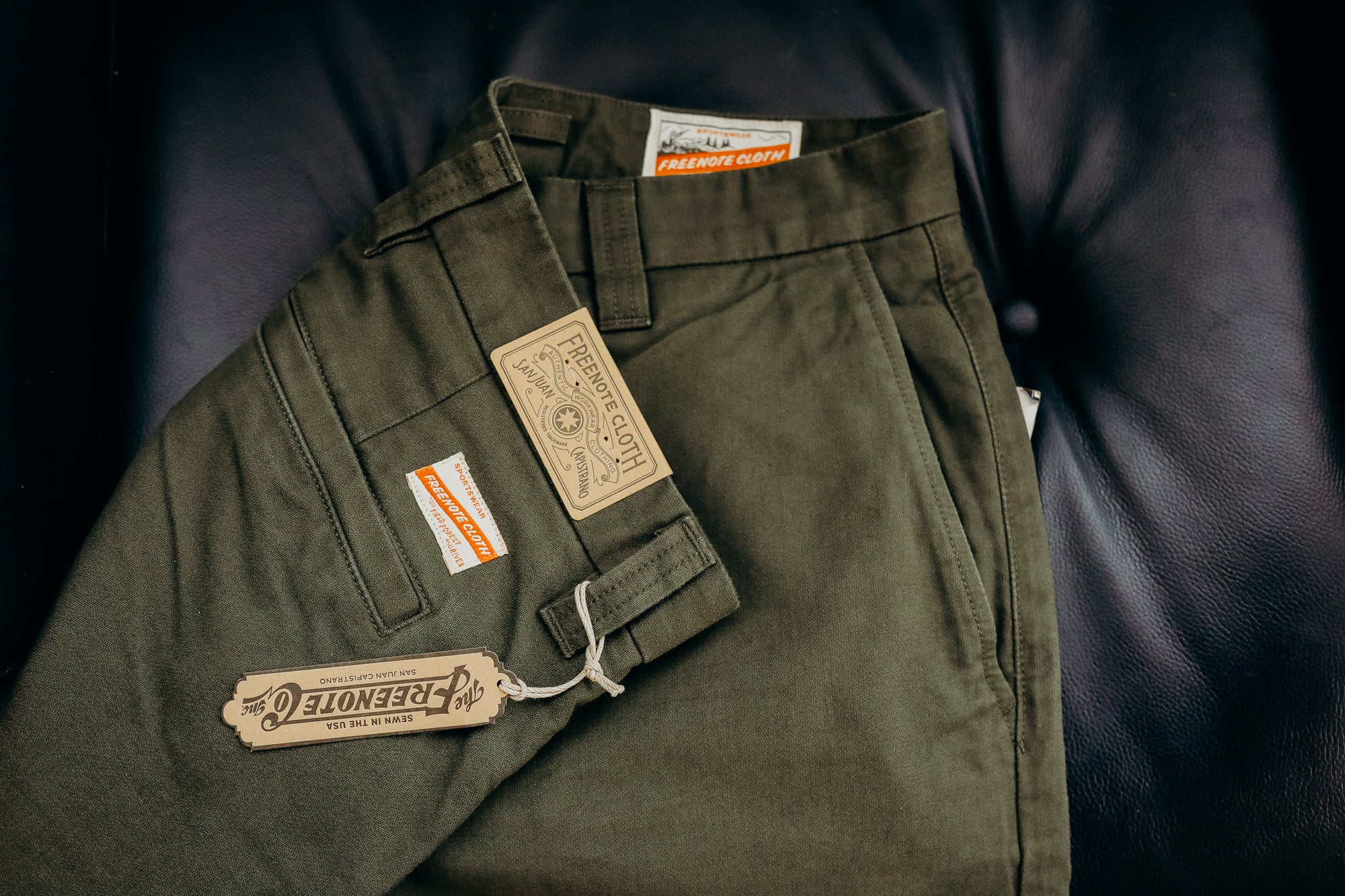Freenote Cloth Deck Pant - Olive