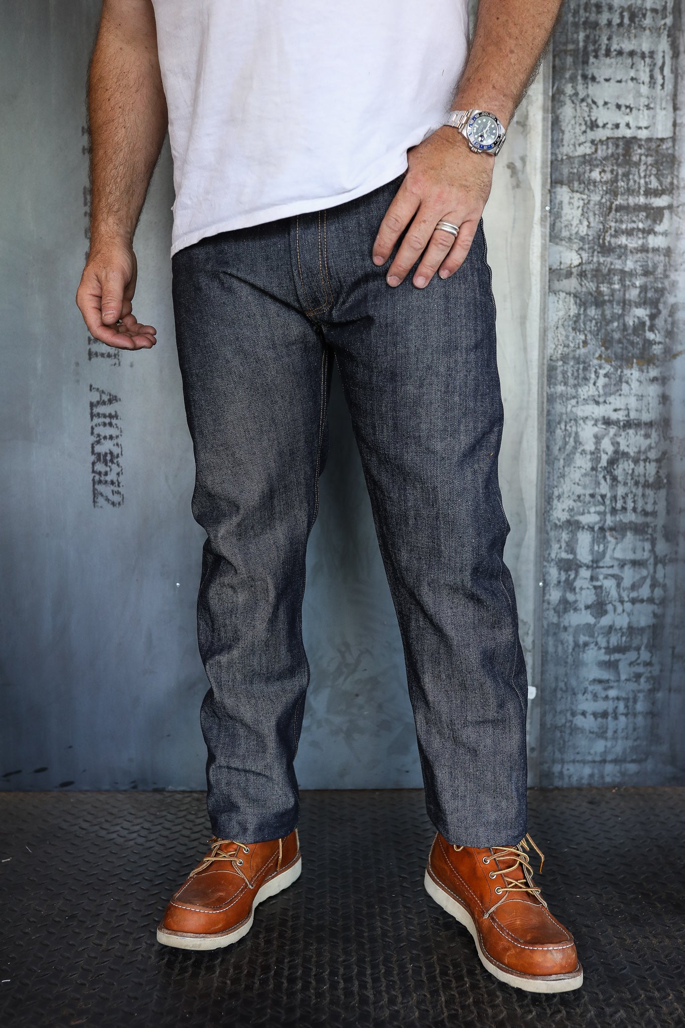 Rios Slim Straight 15 Ounce Dark Brown Denim – Iron Shop Provisions