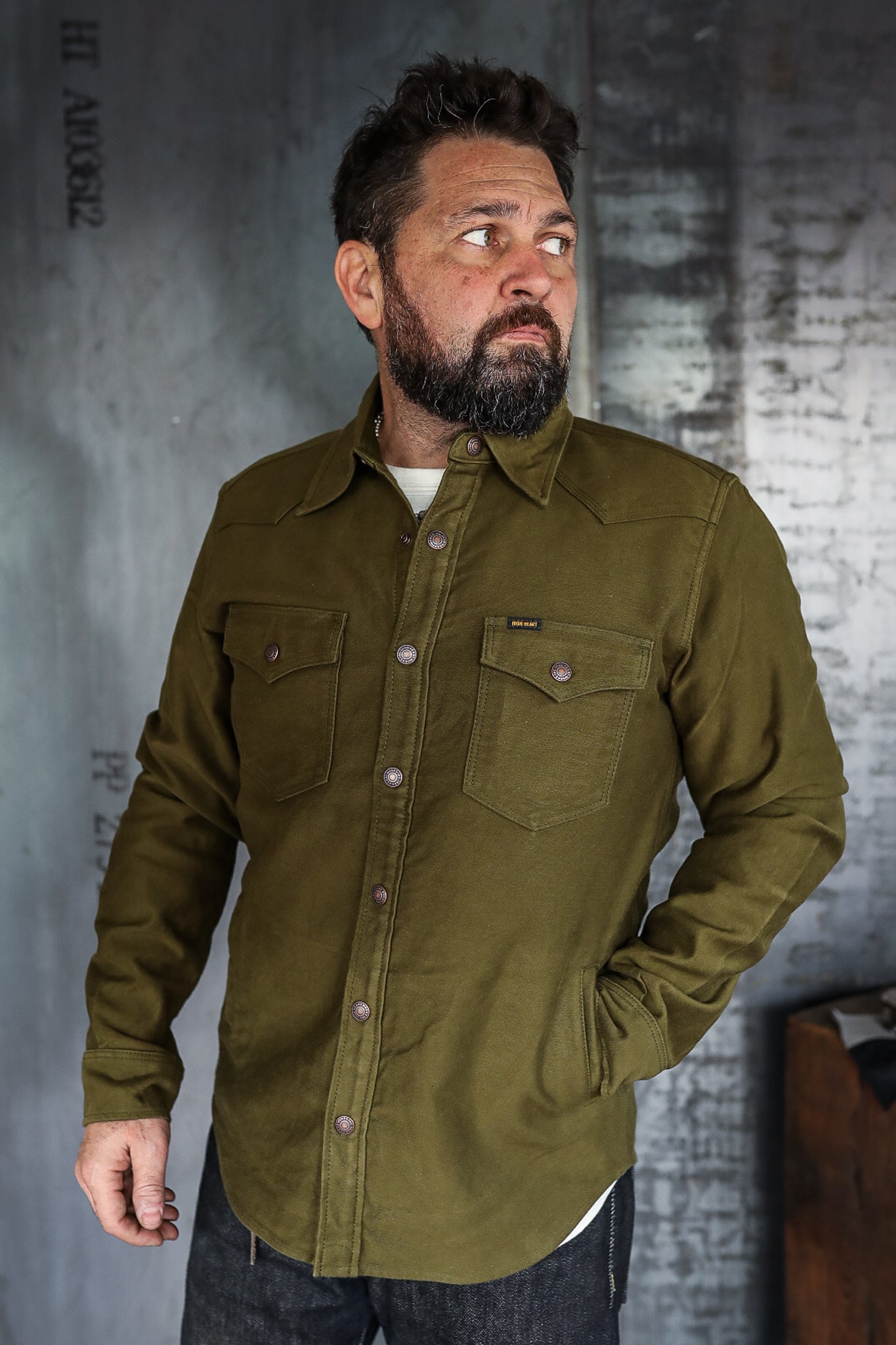 12oz Moleskin CPO Shirt - Olive