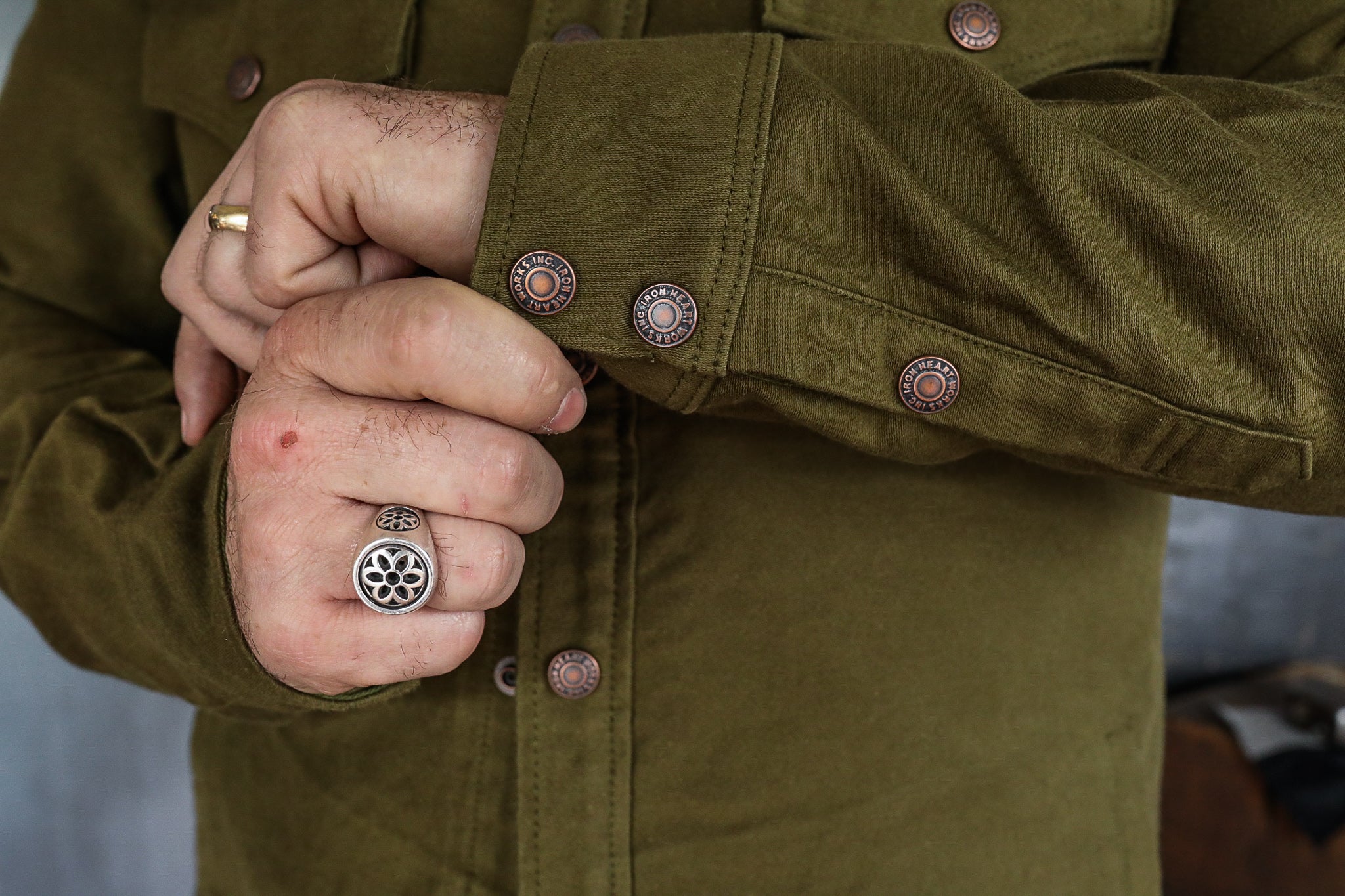 12oz Moleskin CPO Shirt - Olive