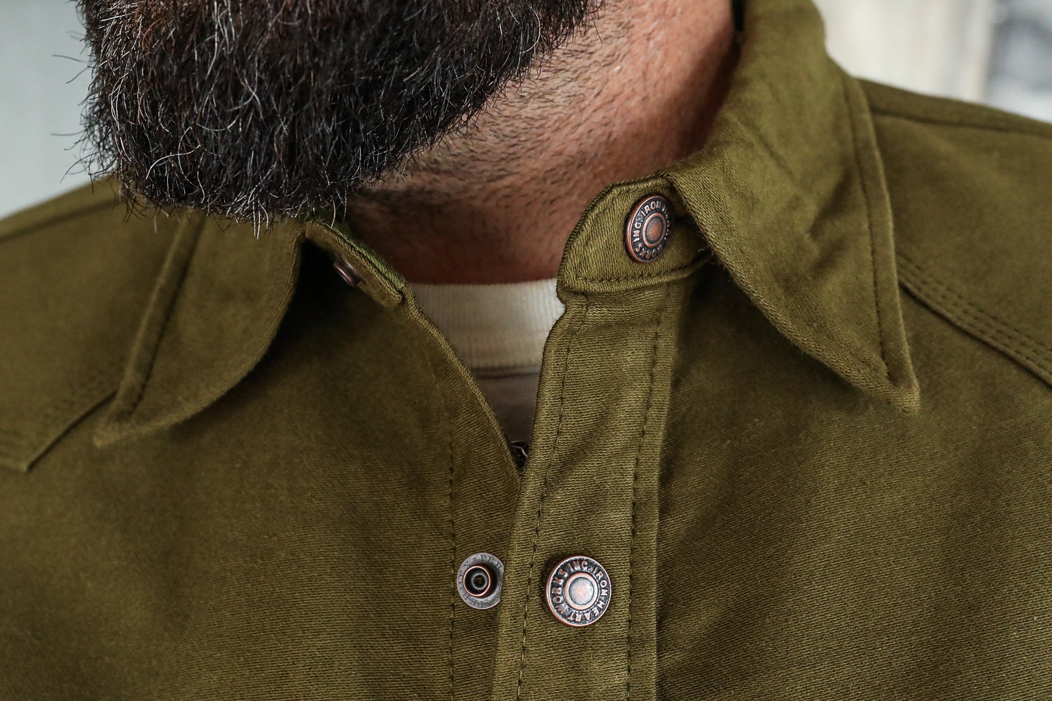 12oz Moleskin CPO Shirt - Olive