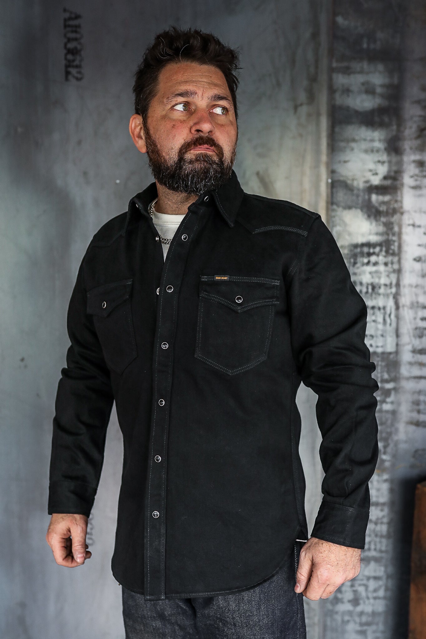 12oz Selvedge Denim Western Shirt