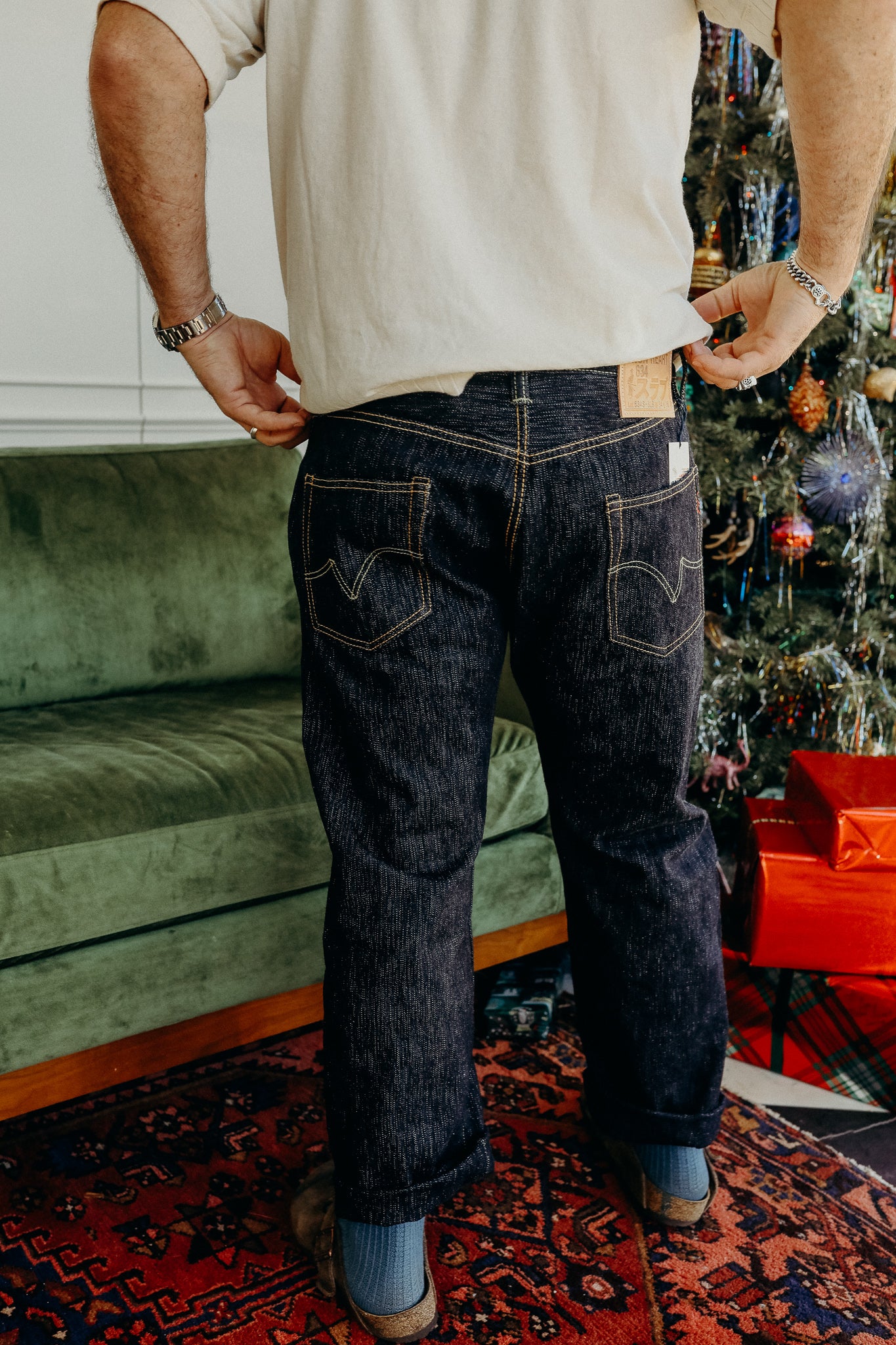 634 16oz Slubby Selvedge Denim Straight Cut Jeans - Indigo