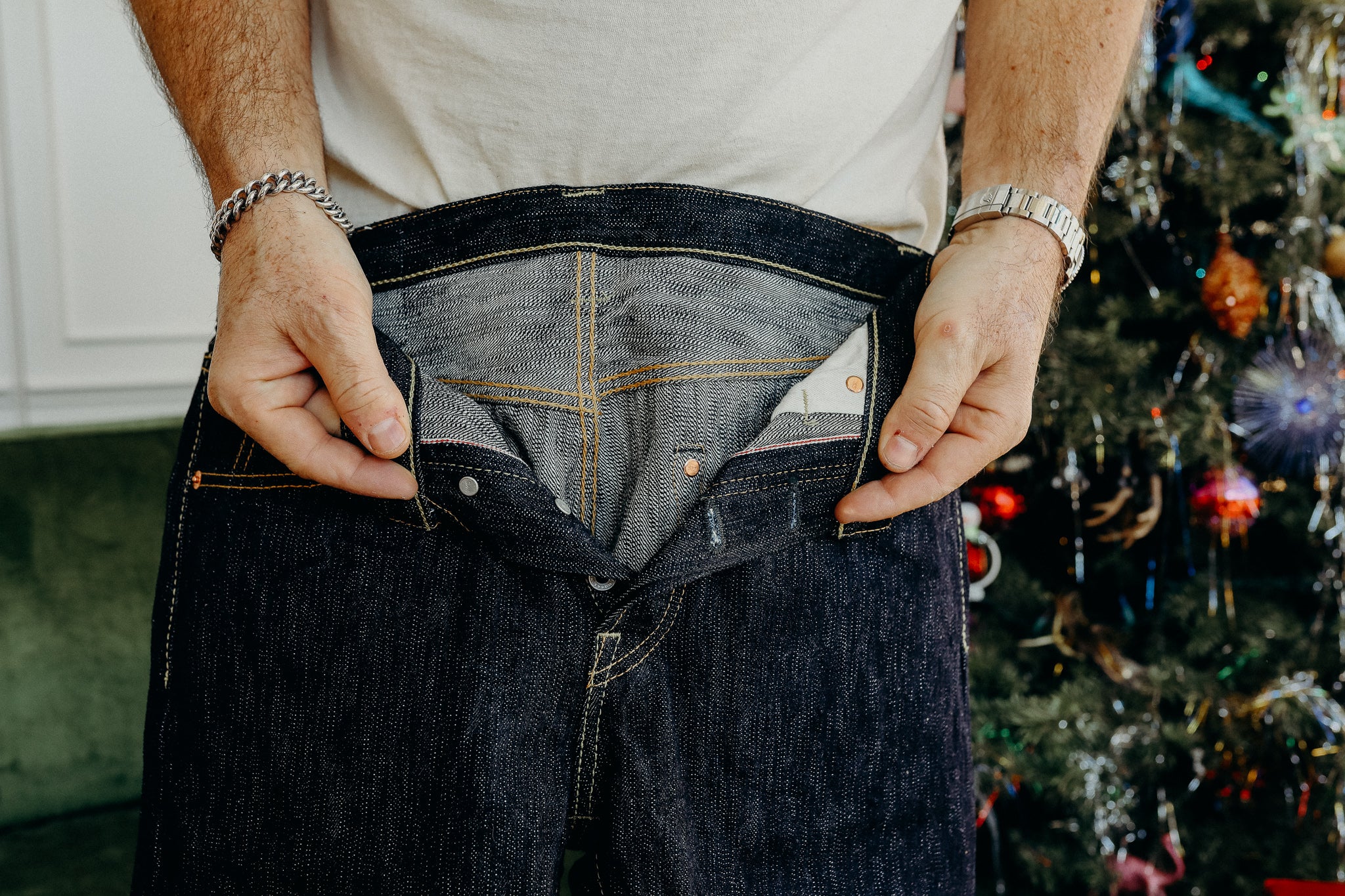 634 16oz Slubby Selvedge Denim Straight Cut Jeans - Indigo