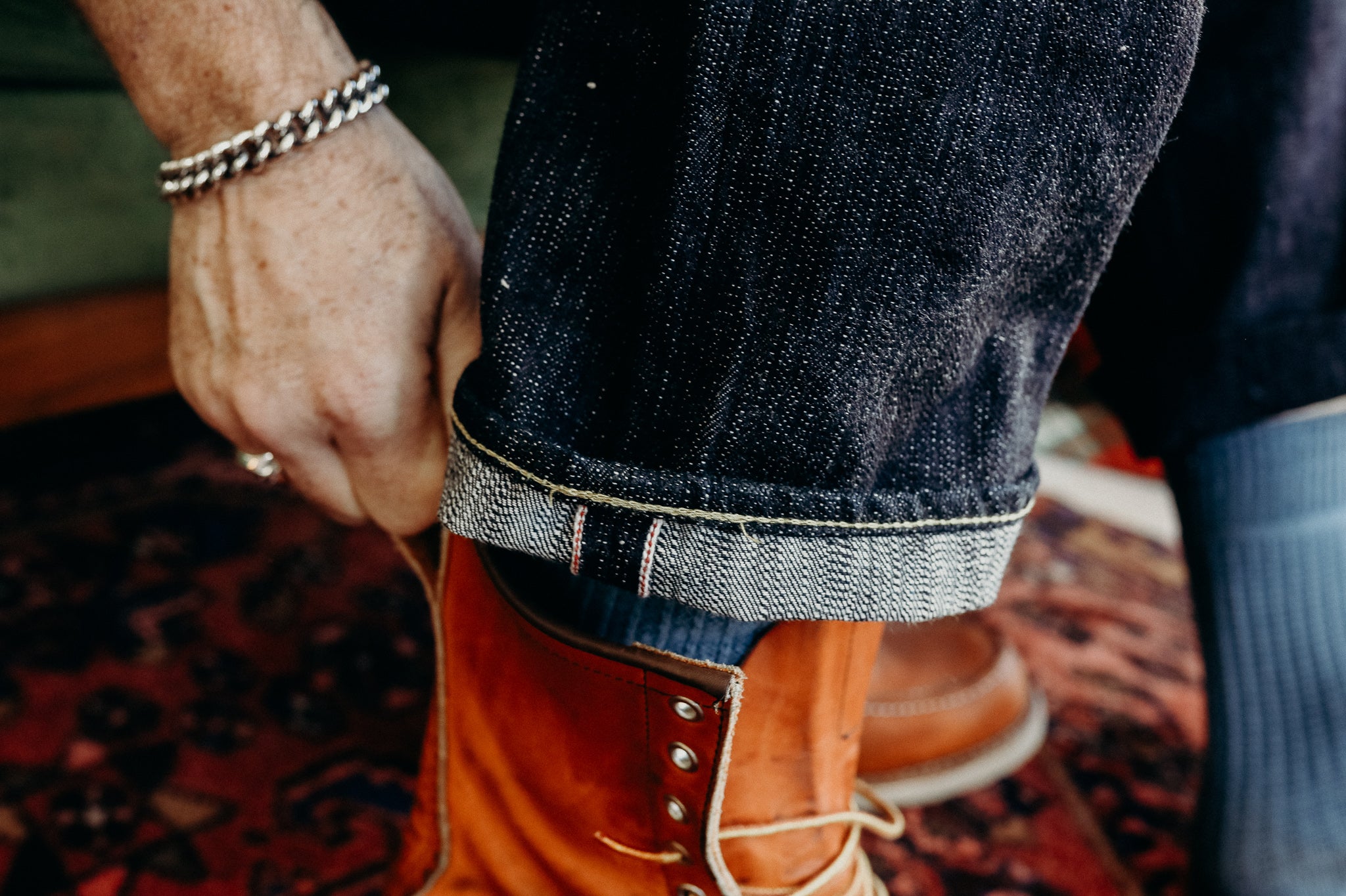 634 16oz Slubby Selvedge Denim Straight Cut Jeans - Indigo