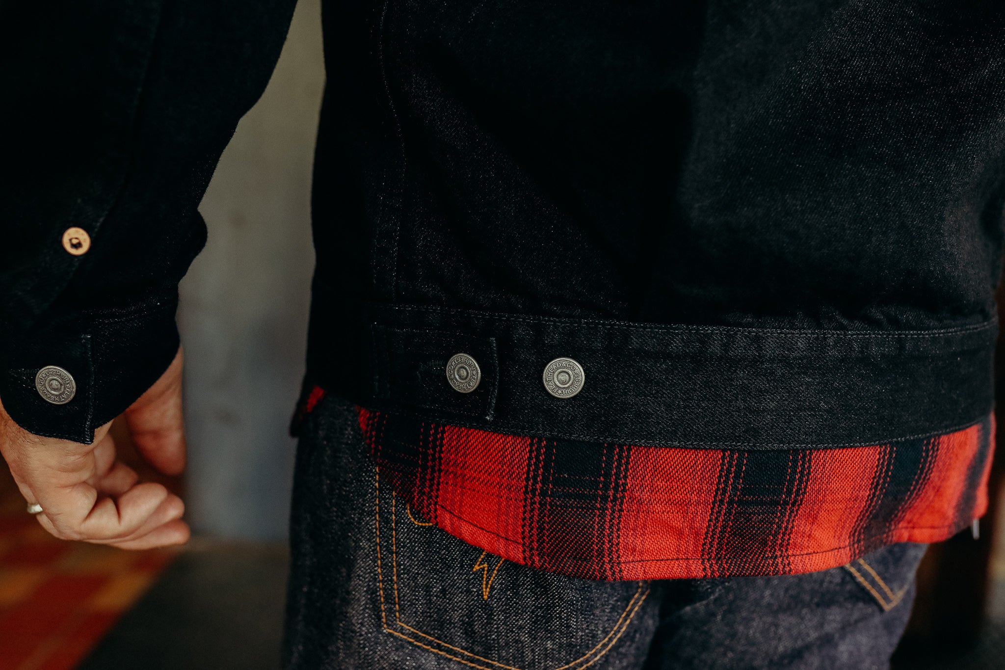 14.5oz Selvedge Denim 1950&#39;s Type II Jacket in Black