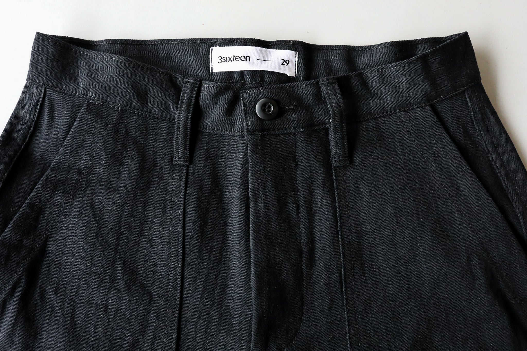 Fatigue Pant - Washed Black HBT