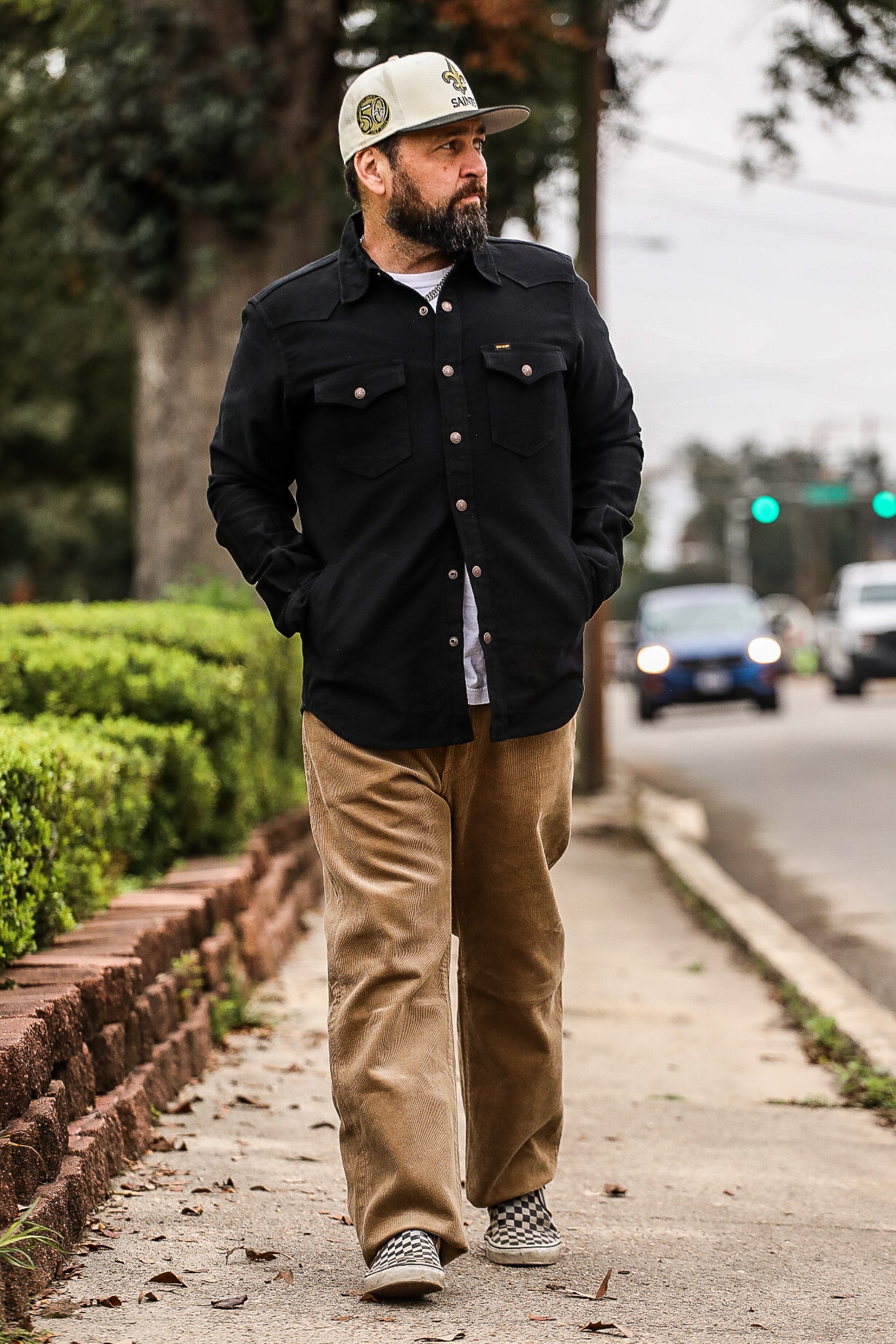 14oz Heavy Corduroy Straight Cut Pants - Beige