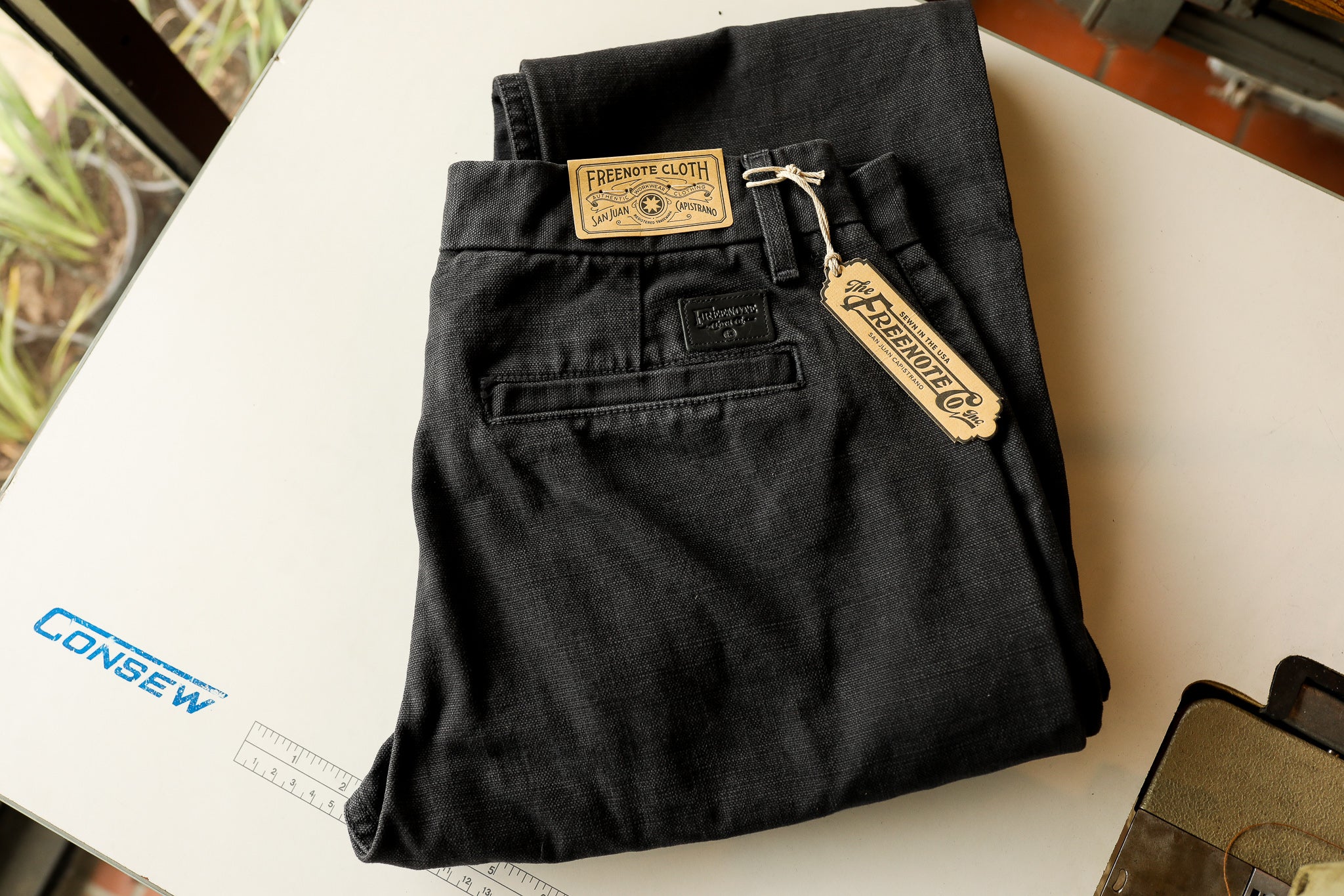 Workers Chino Slim Fit 14oz Slub - Black