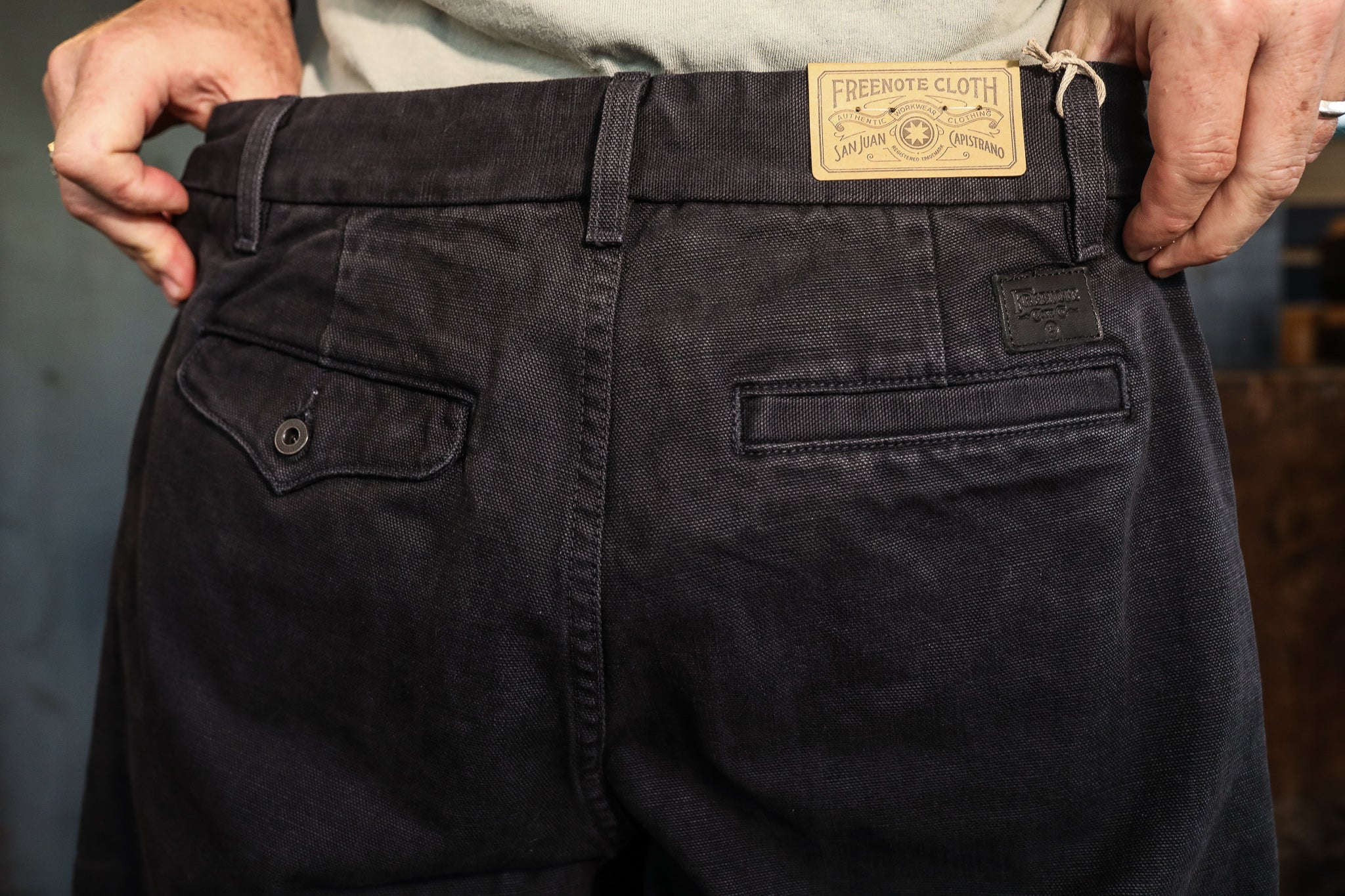 Workers Chino Slim Fit 14oz Slub - Black