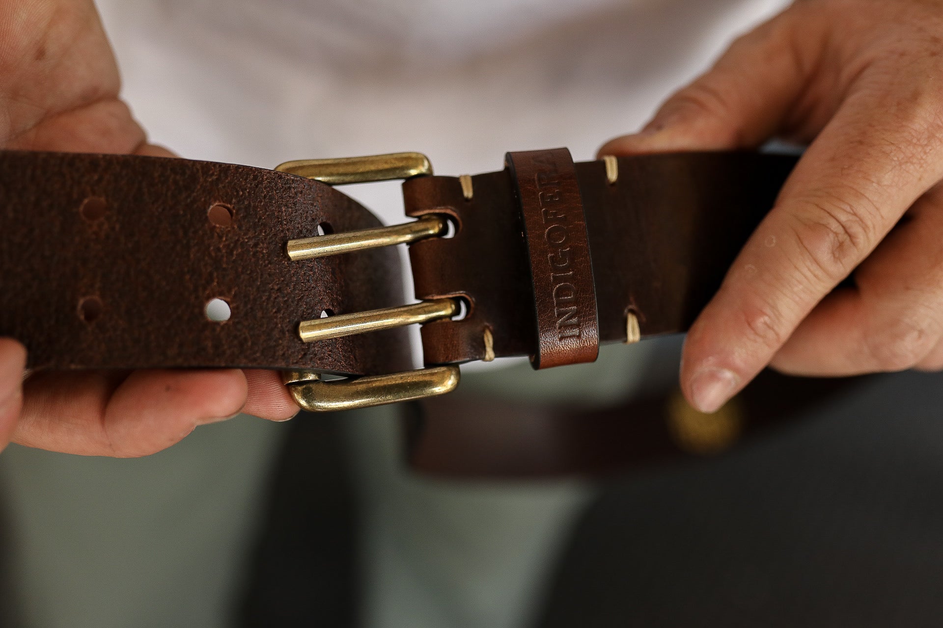 Danko Leather Belt - Brown