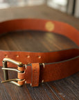 Danko Leather Belt - Light Brown