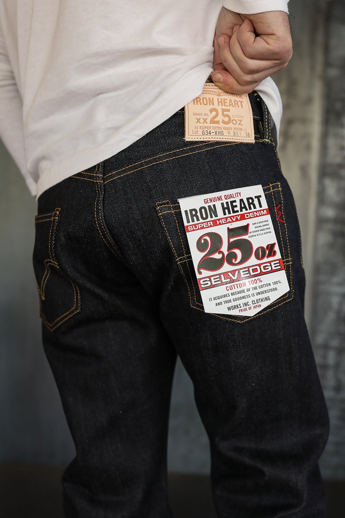 25oz Selvedge Denim Straight Cut Jeans 634s Indigo