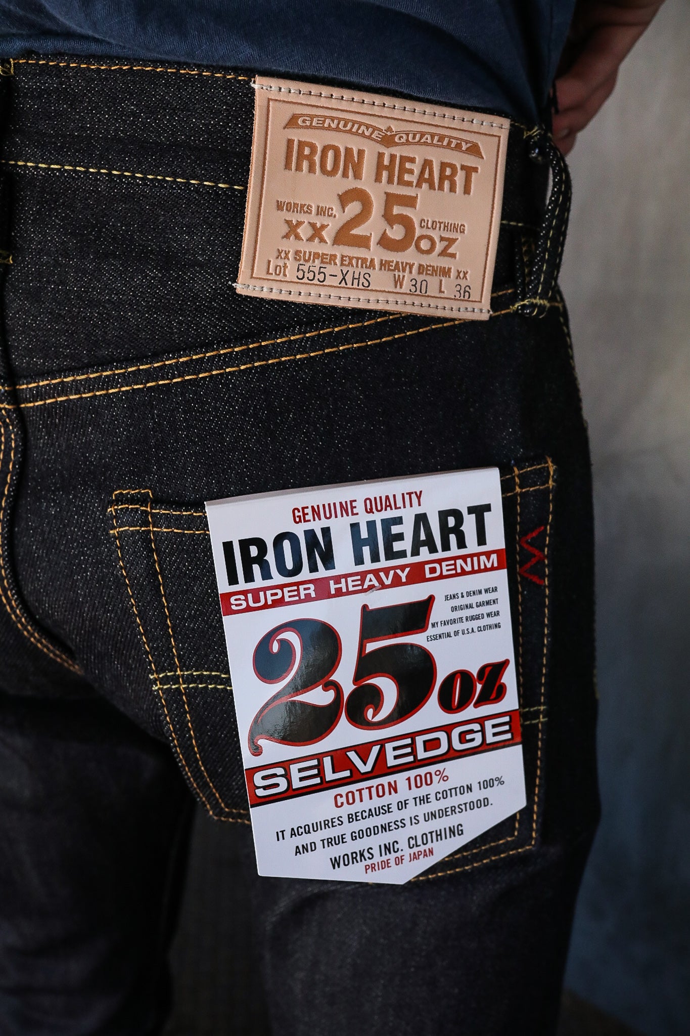 25oz Selvedge Denim Super Slim Jeans - Indigo 555-XHS