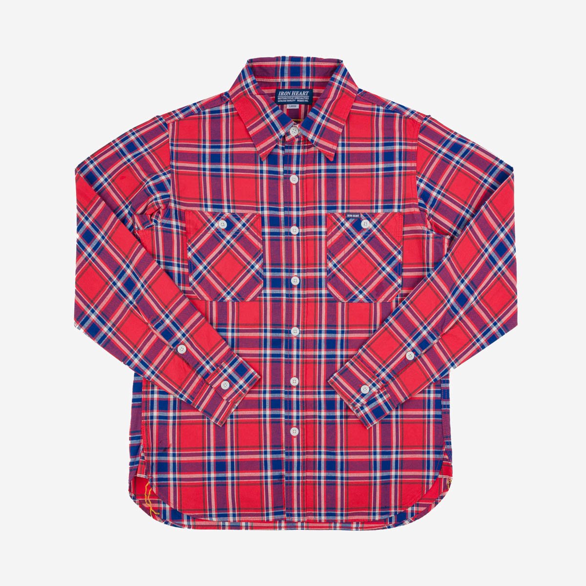 5oz Selvedge Madras Check Work Shirt - Red