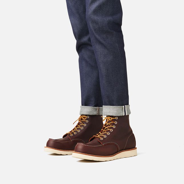 Men&#39;s 6&quot; Classic Moc Boot in Briar Oil-Slick Leather