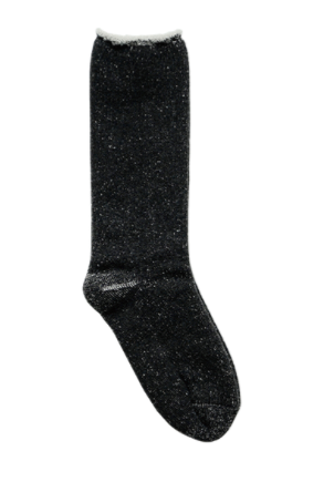 Cotton-Wool Pile Socks- Charcoal