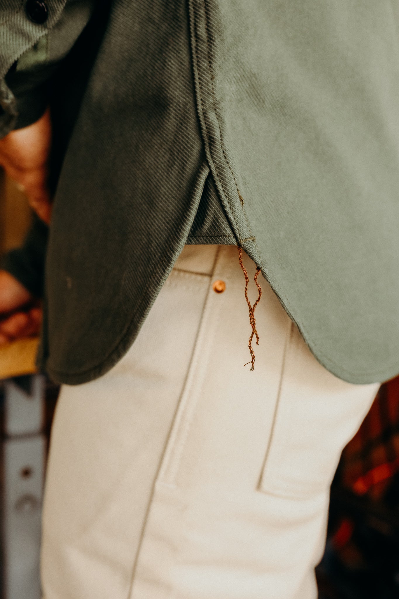 13oz Military Serge Work Shirt - Olive