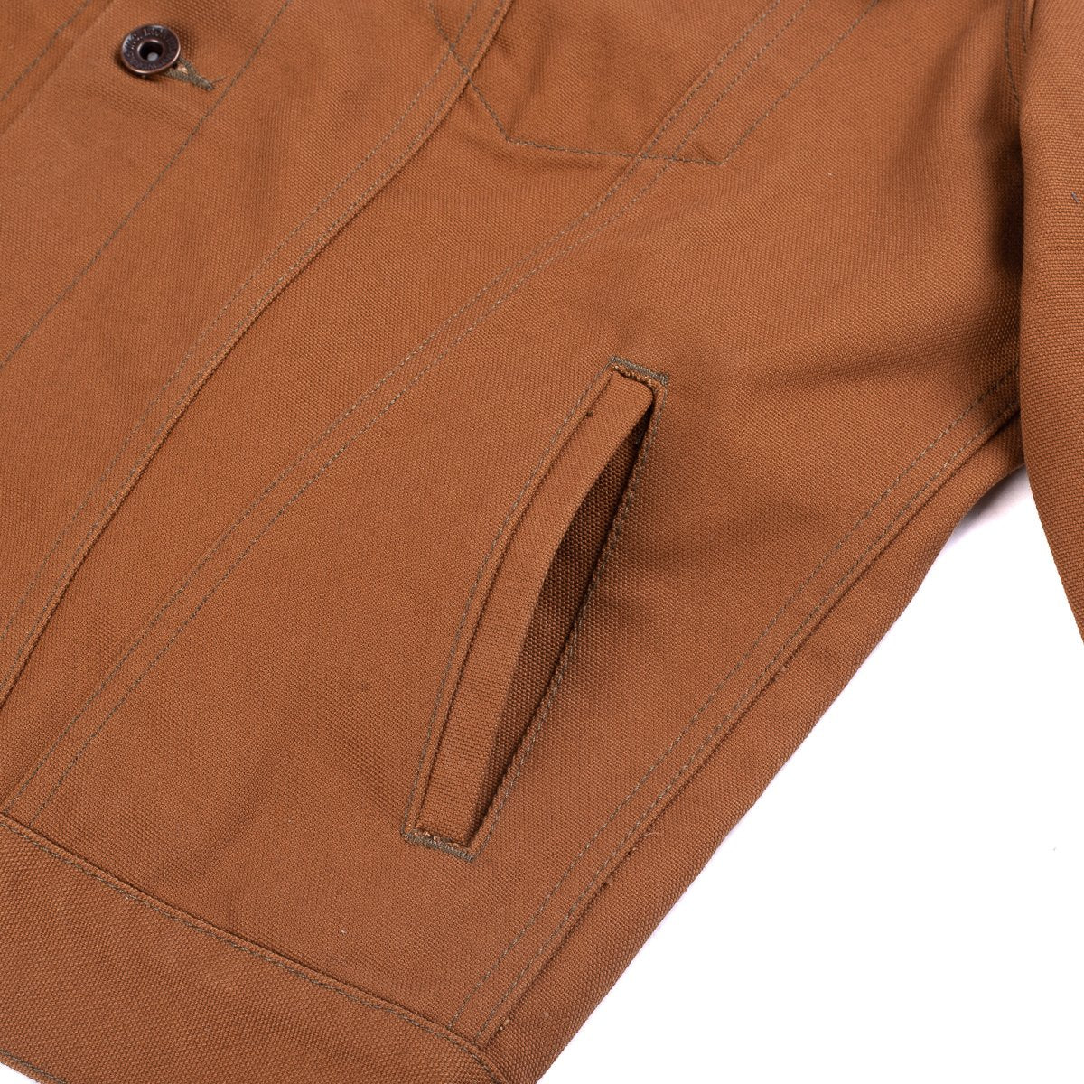 IH-2526j 17oz Duck Modified Type III Jacket - Brown