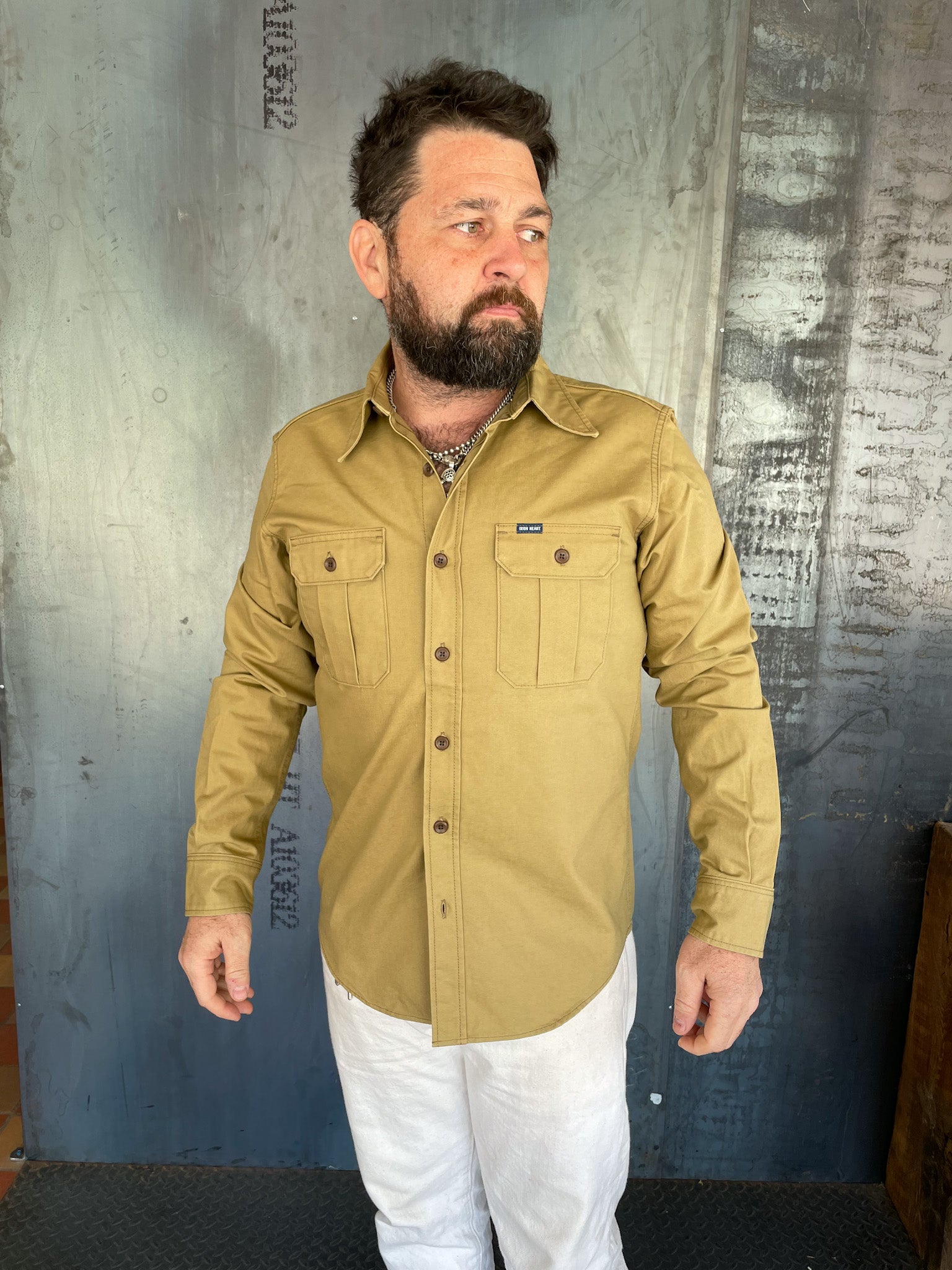 9oz Military Shirt - Beige