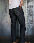 888 21oz Selvedge Denim Medium/High Rise Tapered Cut Jeans - Indigo